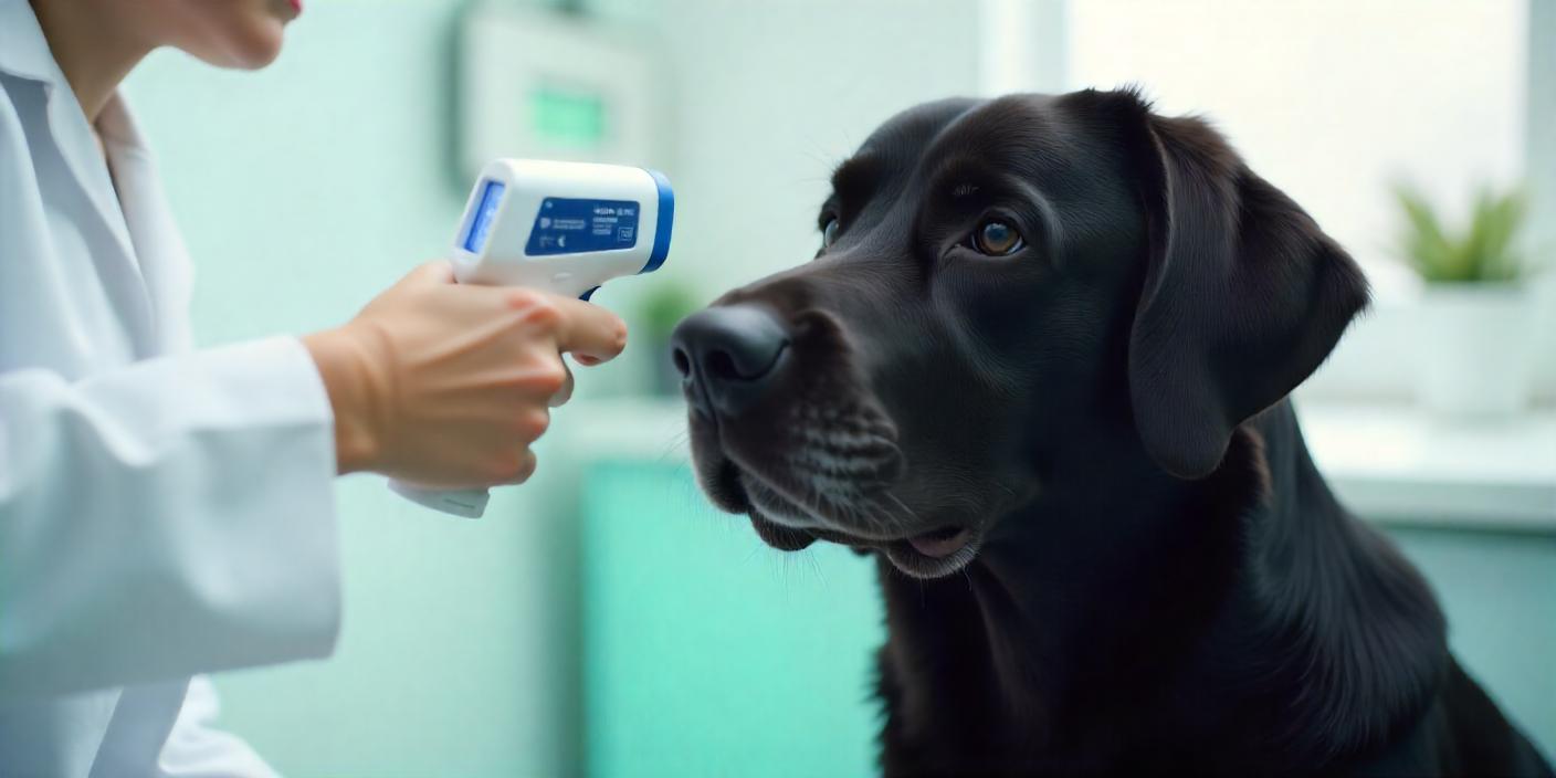 Dispositivos de monitoreo de la temperatura corporal para perros.