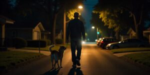 Cómo mantener a tu perro seguro durante los paseos nocturnos.