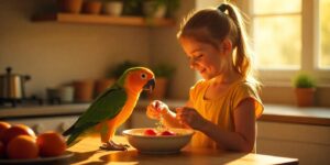 Cómo preparar comida casera para loros.