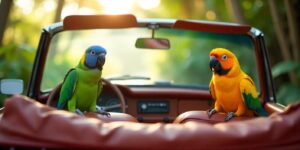 Consejos para hacer que los viajes en coche sean más divertidos para tu pájaro.