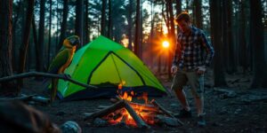 Consejos para hacer camping con tu loro.