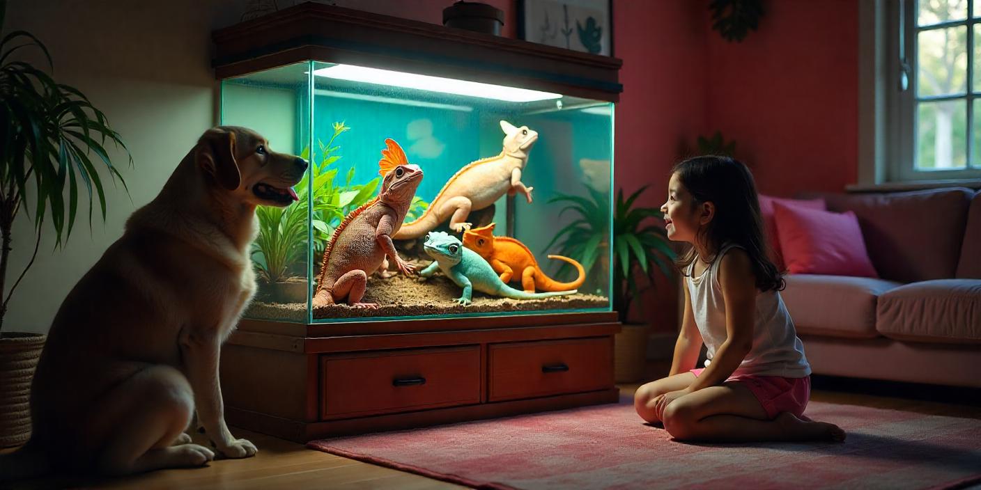 Consejos para evitar conflictos entre reptiles y otros animales en casa.