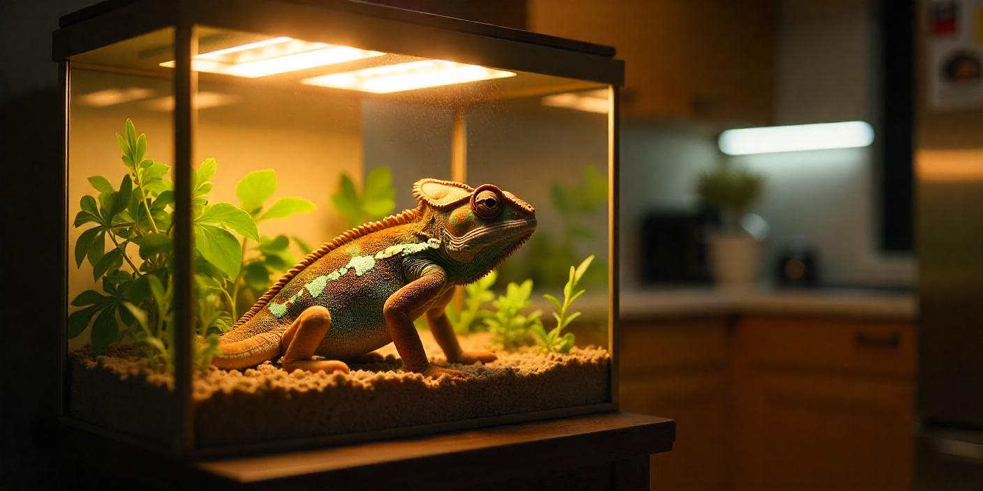 Los mejores sistemas de iluminación para reptiles en terrarios.