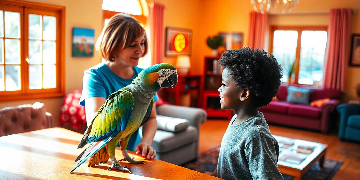 Técnicas para enseñar a tu loro a saludar a la gente.