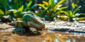 La importancia de la hidratación en la dieta de los reptiles.