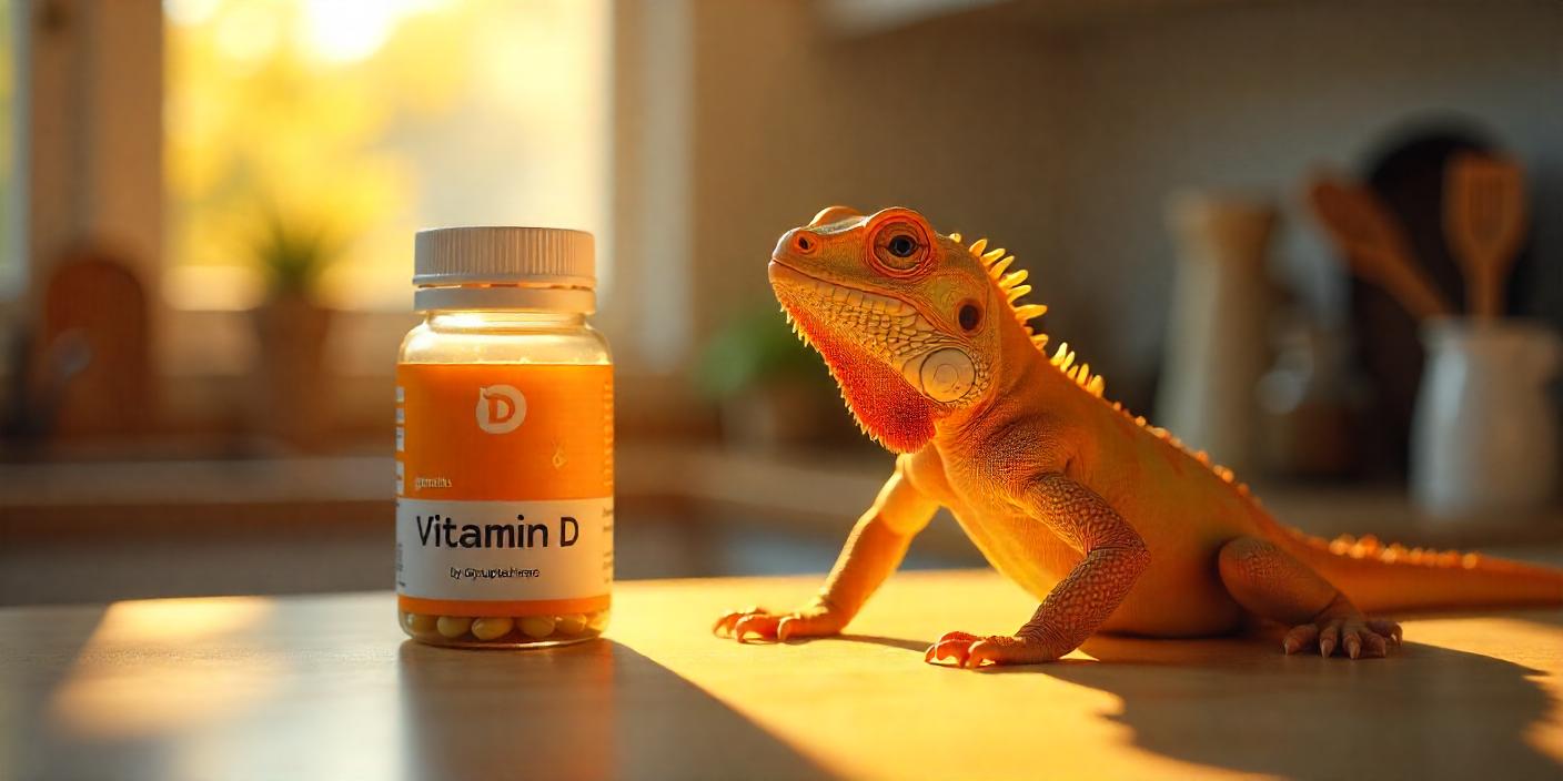 El uso de calcio y suplementos de vitamina D en iguanas y otros reptiles.