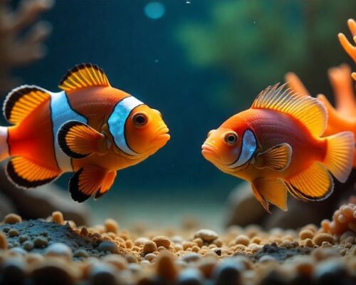 Peces de agua salada para acuarios marinos.