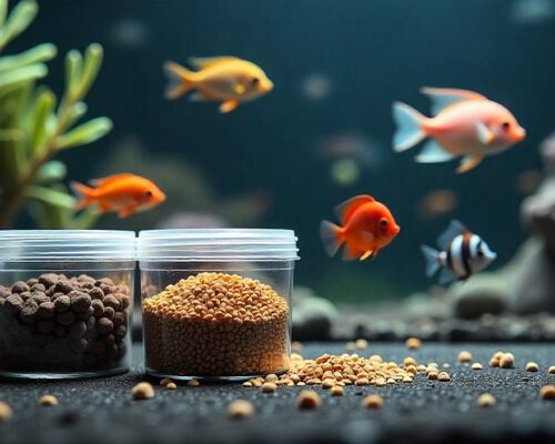 Alimentos ricos en proteínas para mejorar la salud de los peces.